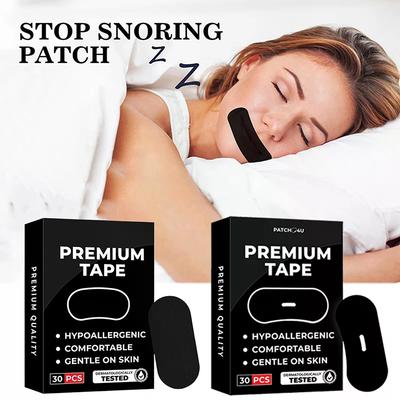 30 Piezas Cinta Bucal Antironquidos para Dormir Tiras Nasales Médicas para Dormir Mejor