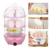 110V/220V Electric Egg Boiler Rapid Heating Automatic Corn Steamer 3-Layer Mini Kitchen Poacher for Cooking Breakfast Machine