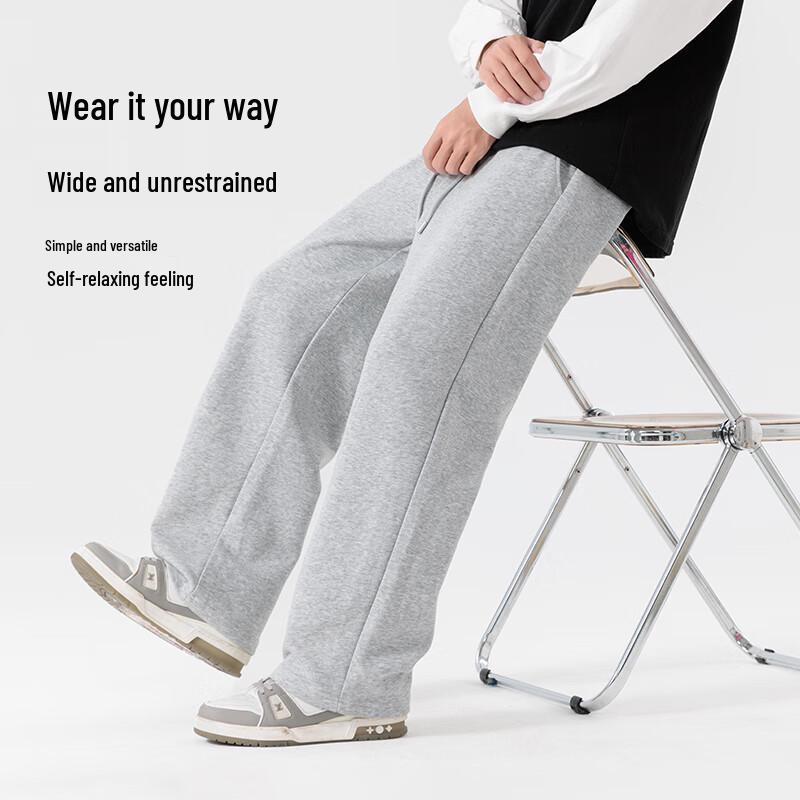 Jeanswest Men's 320G Heavy Cotton Straight-Leg Sweatpants