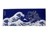 Fourcart Godzilla Print Tenugui Navy (Mt. Fuji) H35W90