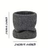 Winter Outdoor Thermal Scarf - Thickened Fleece Neck Gaiter, Soft Solid Color Plain Weave, Warm & Stylish for Hiking, Cycling, Skiing