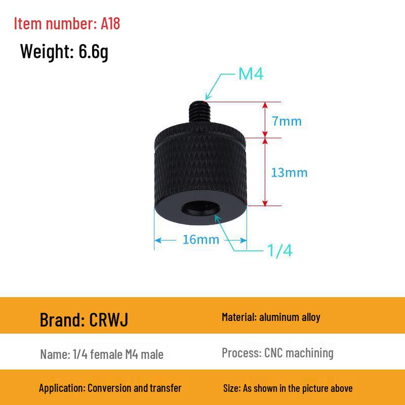 Multi-Size Conversion Screw Adapter for Camera & Projector Brackets