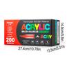 12-288 Colors/Box Christmas-Themed Marker Set - Soft-Tip Straight Liquid Acrylic Markers for DIY Holiday Doodle Art Painting