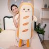 Creative Soft Toast Bread Throw Pillow Plush Toy Bread Doll Girl Sleeping Leg Long Pillow Rag Doll