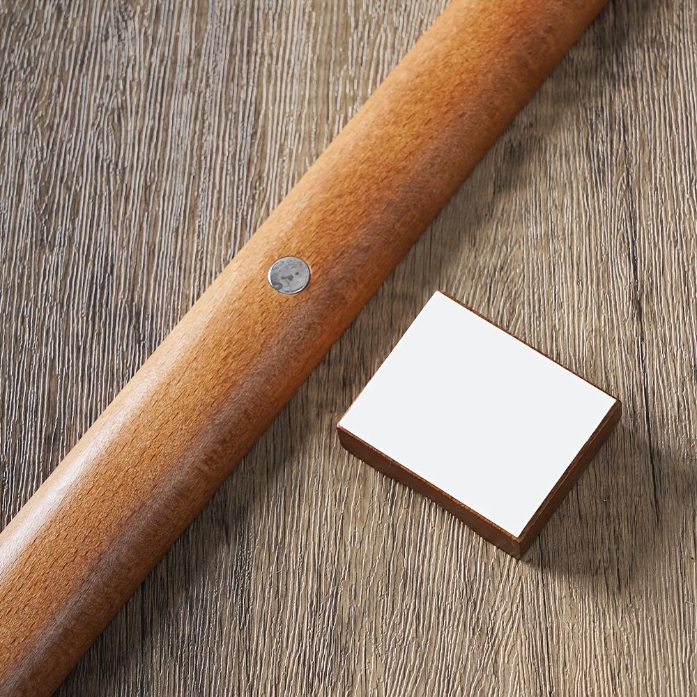 55.5cm Zelkova Wood Magnetic Shoe Horn – No-Bend Light Luxury Shoe Lifter for Elderly & Pregnant, Space-Saving Entryway Aid