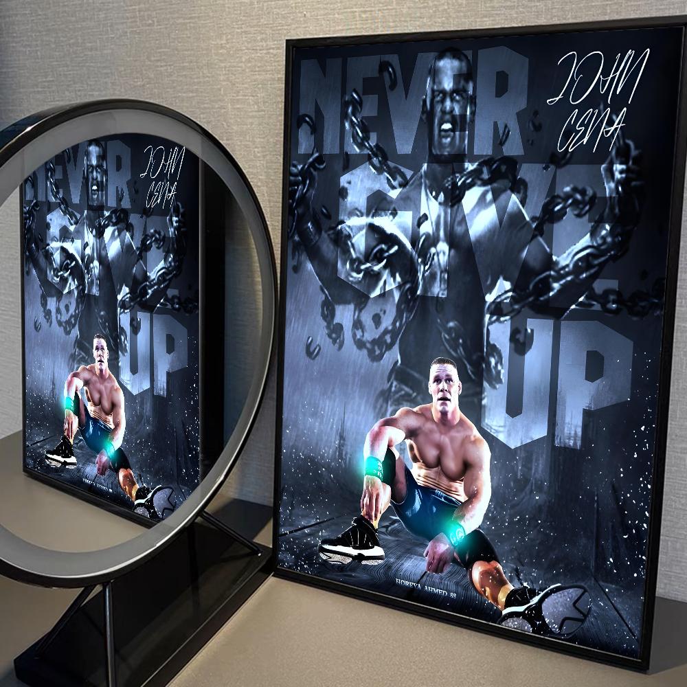 Professionelles Wrestling J-John Cool C-Cena Poster Anime Poster Klebend HD Qualität Wandkunst Retro Poster für Zuhause Kawaii