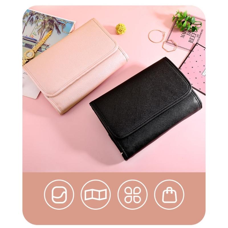 Portable Jewelry Organizers Jewelry Storage Bag Soft Jewelry Case Flexible Jewelry Bag Suitable for Necklace Jewelry