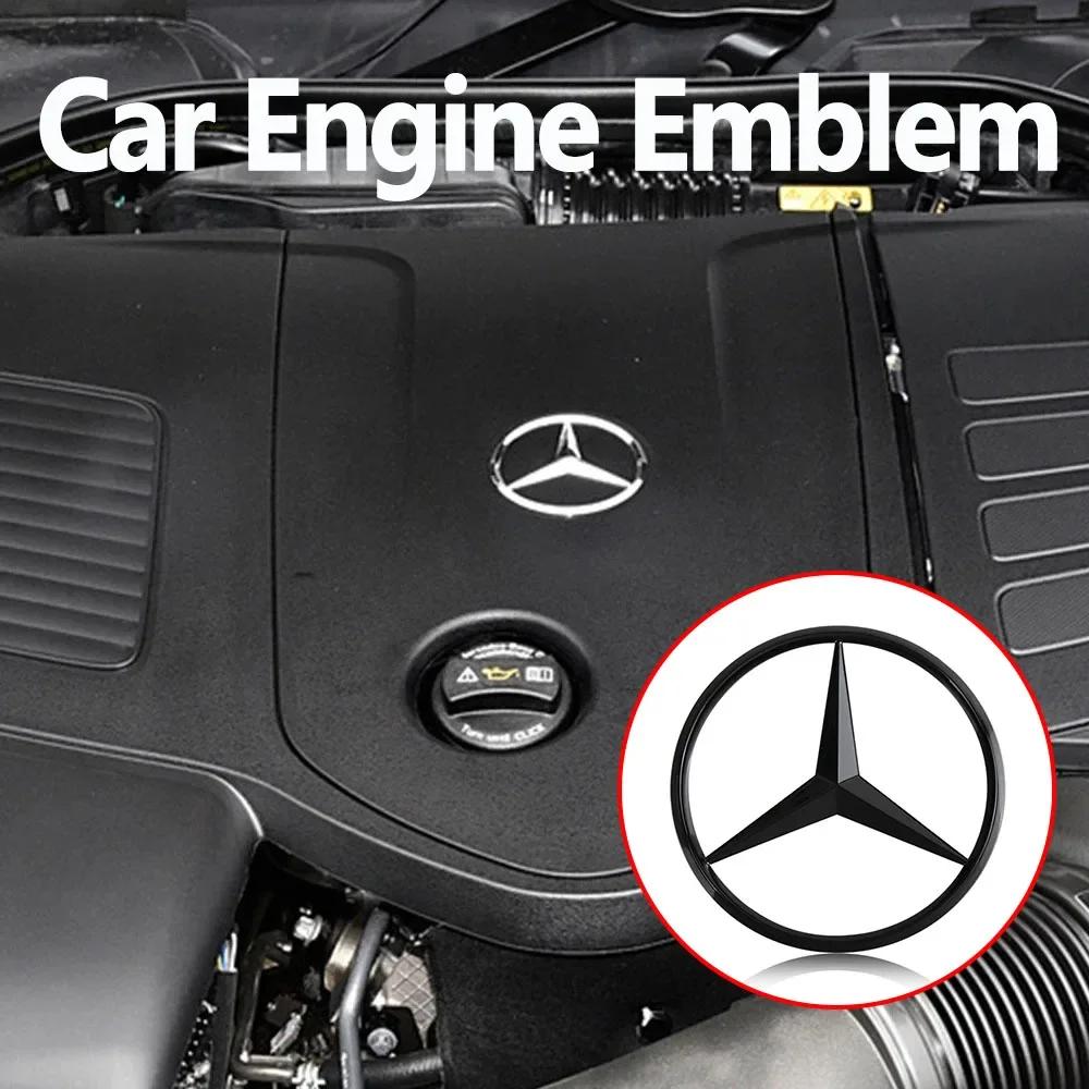 CRT1 70mm Car Front Engine Cover Emblem Sticker for Mercedes Benz GLE GLA GLC W176 W177 W204 W205 W213 Interior Mouldings OLIW-A157