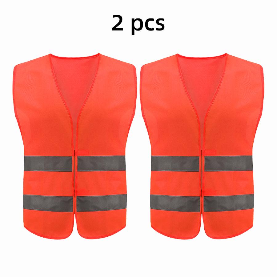 Safety High Visibility Reflective Vest Night Cycling Lightweight Adjustable For Vest Gear For Night Jogging Biking Runing