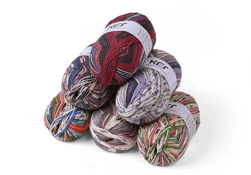 OPAL Yarn Kesennuma Color KFS106 Sakura Green Pink Multicolor