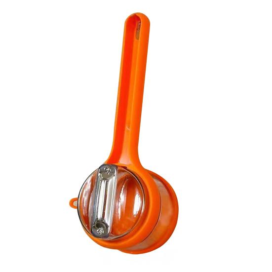 Vegetable Peeler with Built-In Storage Container Non-Splash Fruit Peeler Multi-Function Kitchen Gadget for Julienne And Slicing оранжевый
