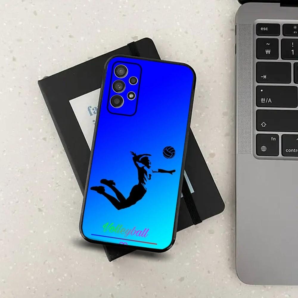 Волейбольный Расписной Чехол Для Телефона Для Samsung Galaxy A13,A21s,A22,A31,A32,A52,A53,A71,A80,A91 Мягкий Черный Чехол Samsung a20s