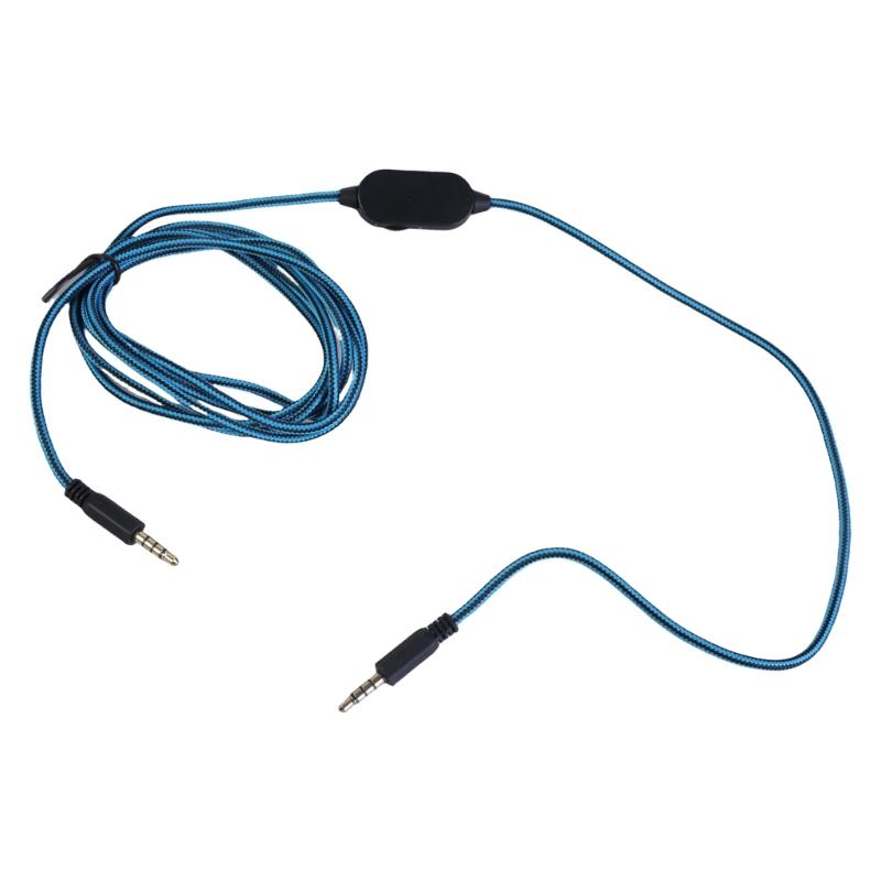 Detachable Gaming Headsets Cable for AW310H with Inline Mute and Volumes Control