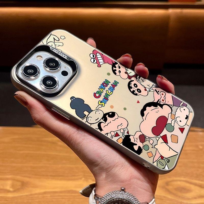 Applicable To Apple 17 Mobile Phone Case Animation Crayon Small New iPhone16promax Laser 15pro Matte 13 Tide