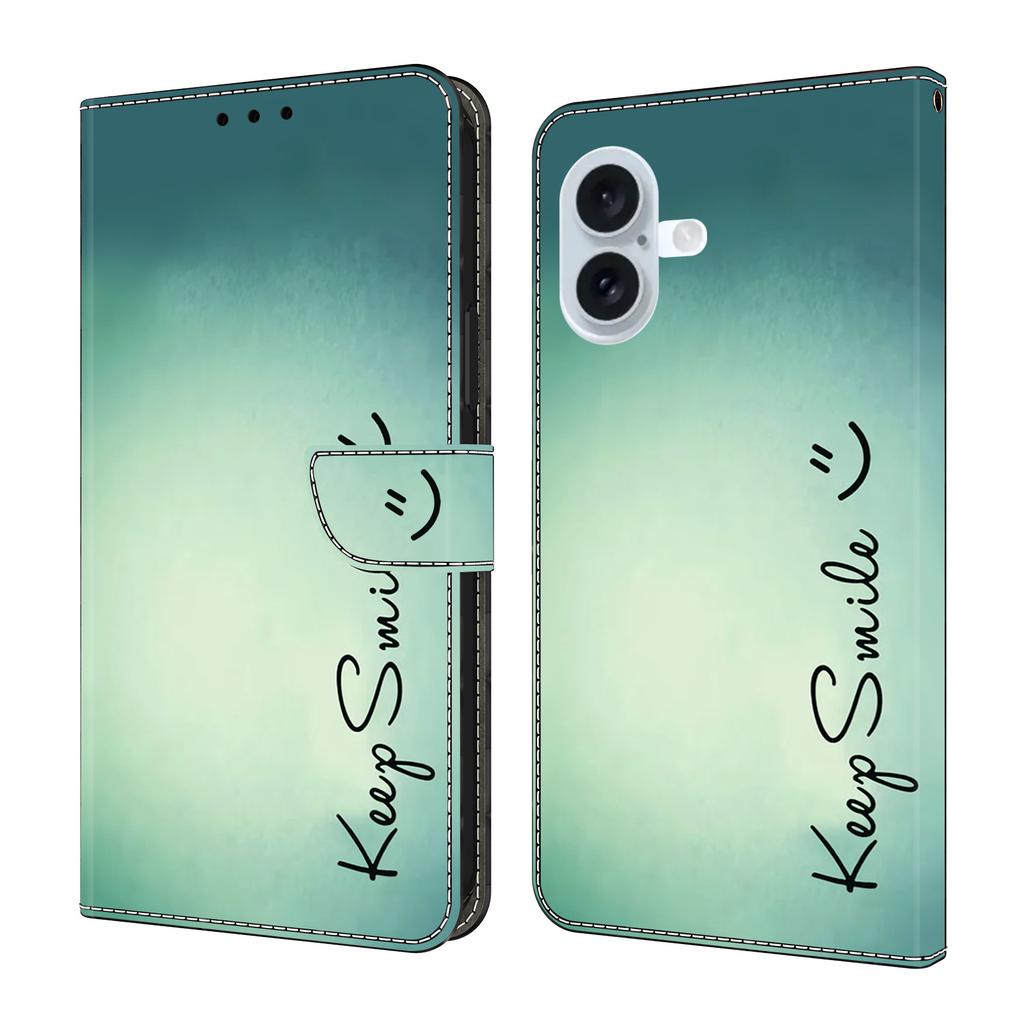 For iPhone 17 Case PU Leather Wallet Phone Cover with Stand