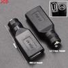 JCD 5pcs 5.5*2.1mm Female Jack Socket to USB 2.0 Type A Male Plug DC Connector 5V Power Plugs Adapter for Laptop