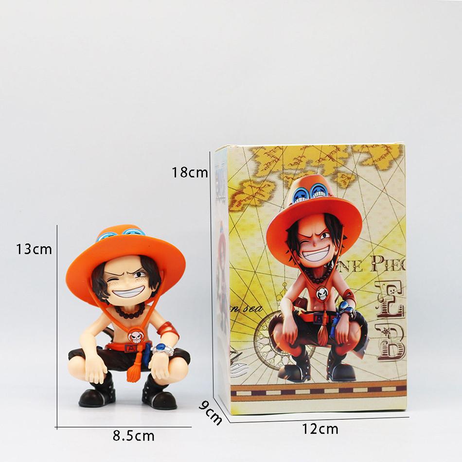 Anime Peripheral Series One Piece Luffy Solon Sanji Q-Version Sitting Posture Children'S Model Figurine Toy Gift Collectibles