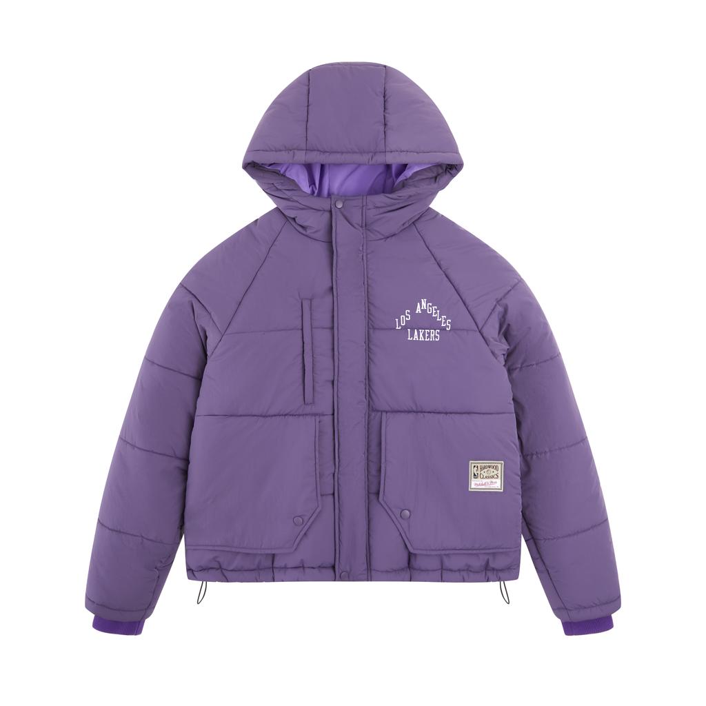 Mitchell Ness Puffer Jacket Unisex Purple NBAPJ0005LAL500