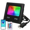 A C85-265V 50W 64LED RGBCW LED Flood Light Venkovní lampa IP66 Voděodolnost s ovladačem/