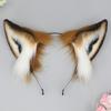 Furry Ear Headband Anime Cosplays Charming Foxes Headwear for Costume Party