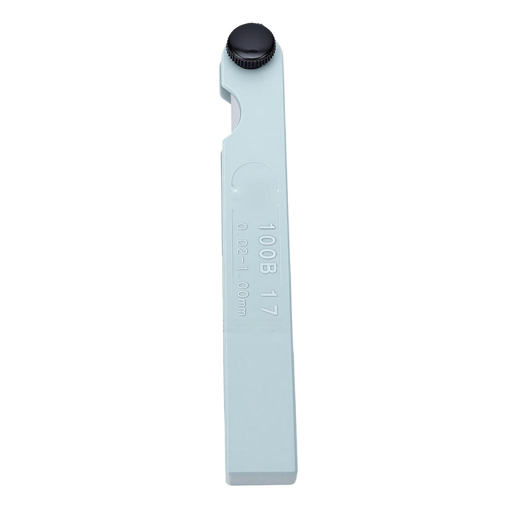 Feeler Gauge 17 Blades Stainless Steel 0.02 1.00mm Marked Metric Measuring Tool for Measuring Gap Thickness Or Width