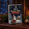 Christmas Advent Calendar 24 Days with 2D Flat Acrylic Possum Pendants, Hanging Ornaments Festive Countdown for Tree Decoration And Holiday