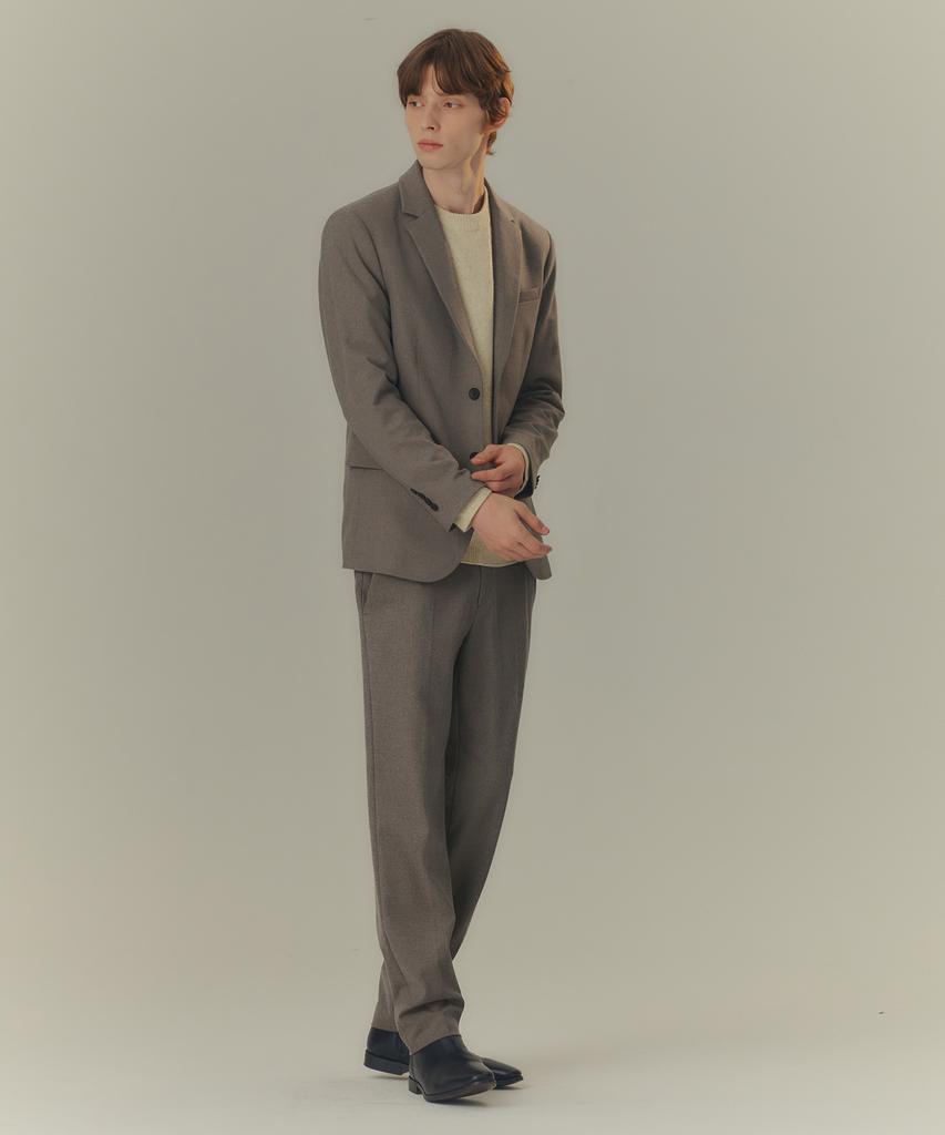 MINDBRIDGE [Warm] Tapered Fabric Modified Banding Slacks