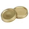 10Pcs 70mm/86mm Mason Jar Lids Silver/Gold Food Container Sealing Covers Food Storage