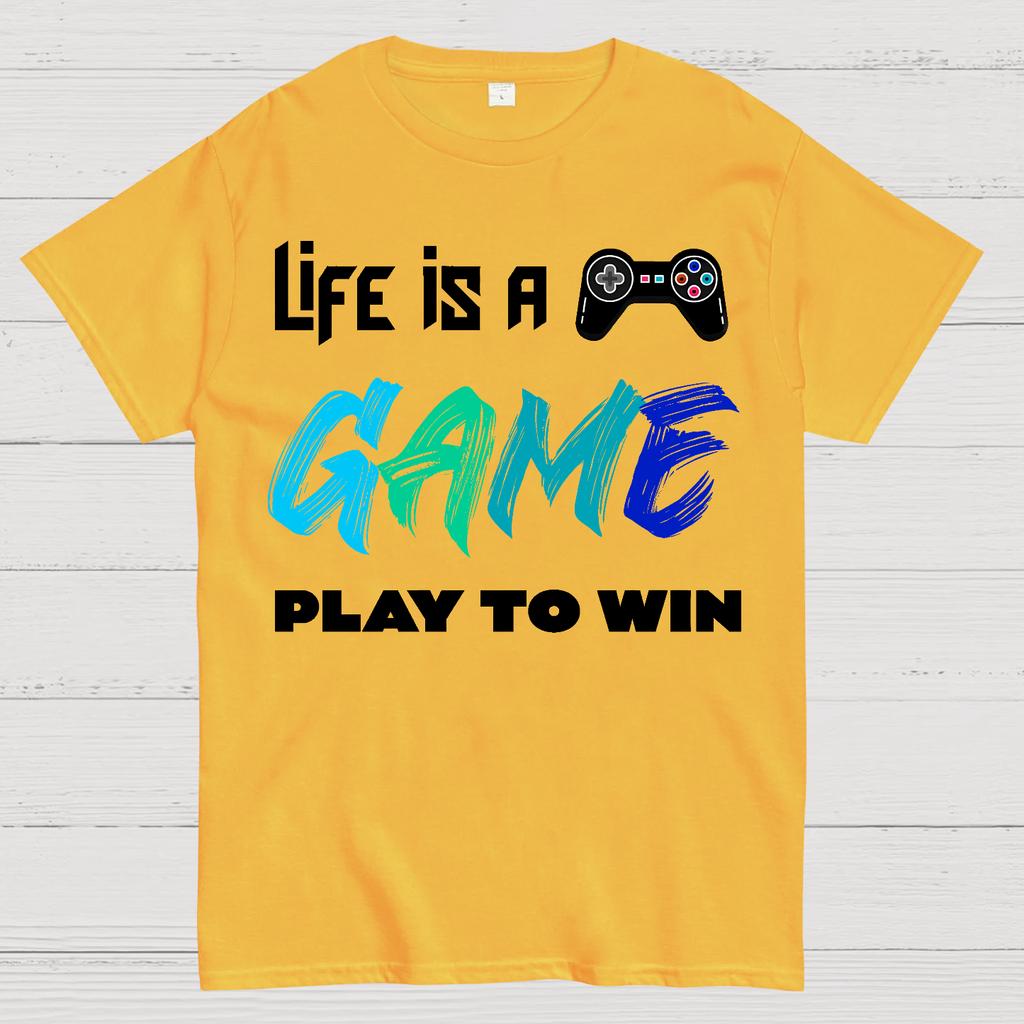 Life Is a Game Play To Win Cotton Summer Casual Cool Loose T-Shirt