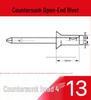 Aluminum Flat Head Iron Core Countersunk Pop Rivets