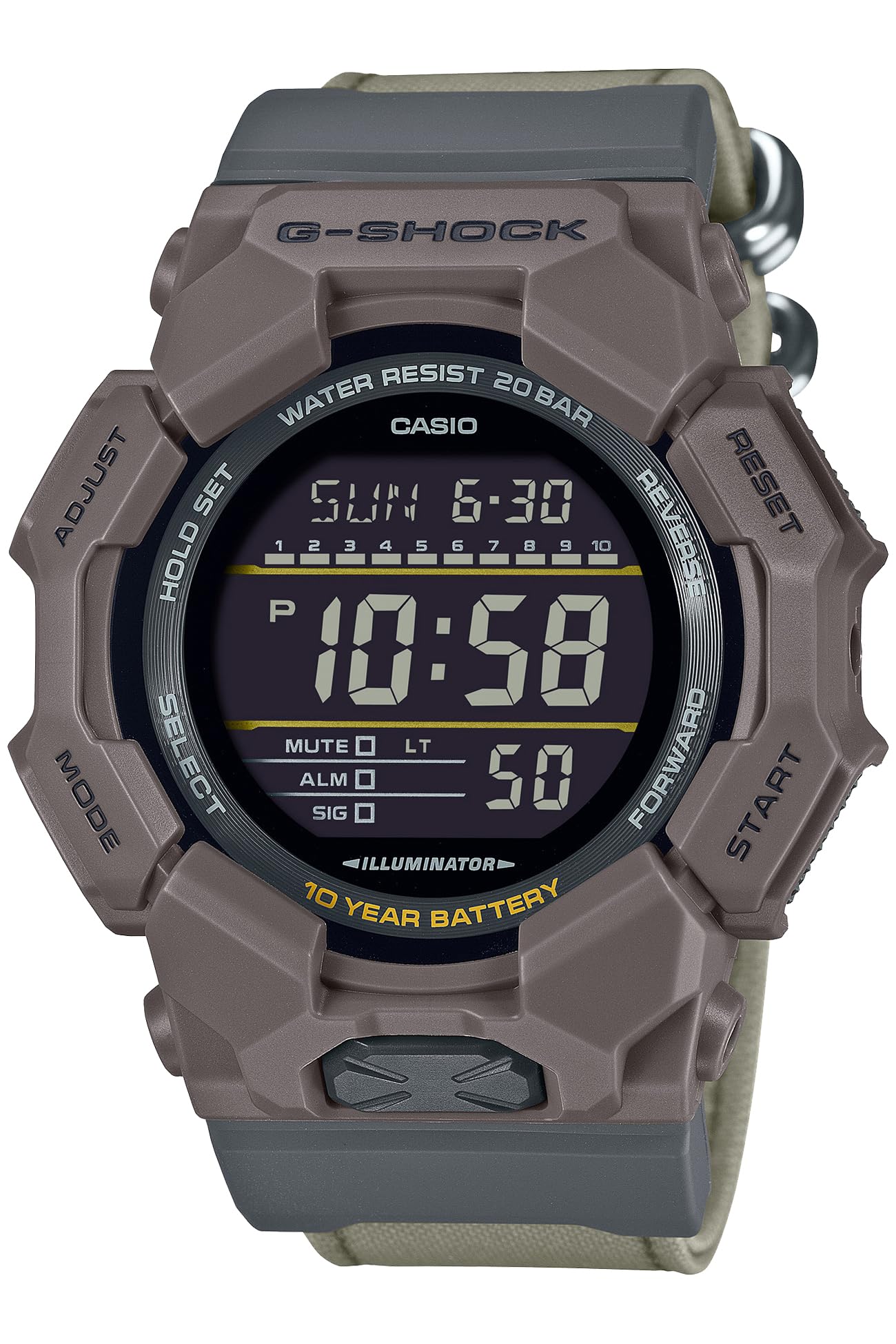 

Casio Watch Made with Biomass Plastic G-Shock GD-010CE-5JF Men s Brown, CORDURAre/cor