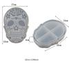 Skull Tray Epoxy Resin Mold Coaster Casting Silicone Mould for DIY Jewelry Box Resin Crafts Making Halloween Decorations