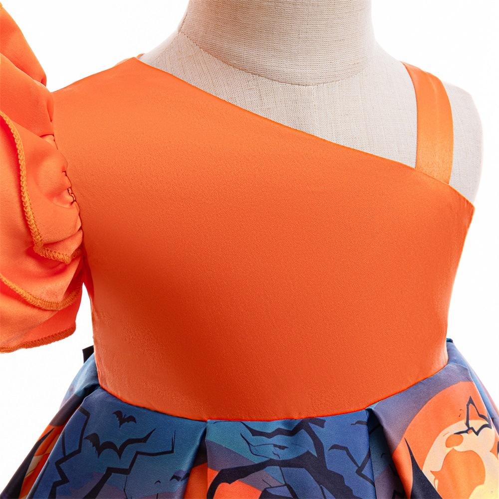 Halloween Dresses Flower Girls Dress Toddler Baptism 1st Birthday Dress Baby Girl Clothes Princess Wedding Party Kids Costume