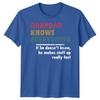 Unisex Grandad Knows Everything Funny Fathers Day Tshirt Tee Best Dad Ever Papafd