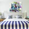 Colorful Pattern Horse Animal Canvas Wall Decoration Living Room Bedroom Draw