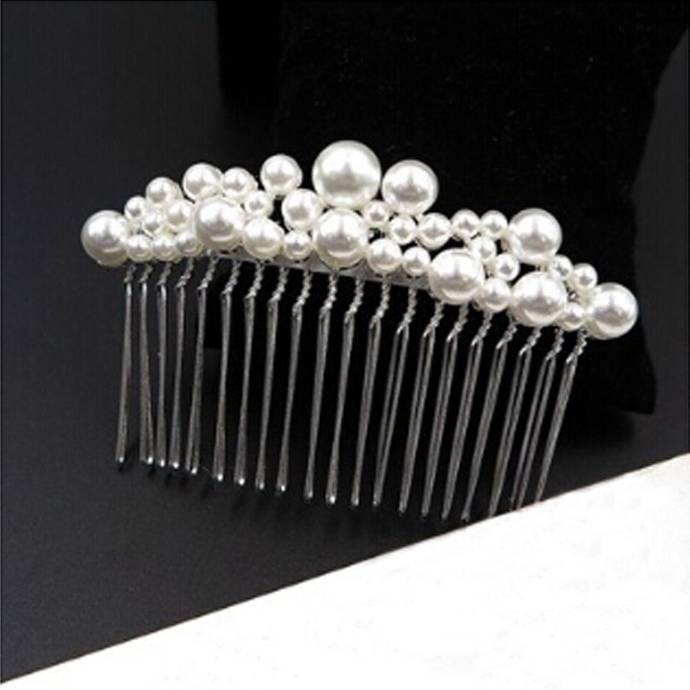 1 PC Prom Hair Ornaments Handmade Jewelry Pearl Hairpin Bridal Headpiece Hairwear Bride Barrette