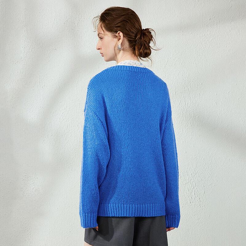 CHUYU 2026 Autumn Women's Wool-Blend 3D Flower Knit Sweater