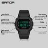 Sanda Waterproof Multi-functional Sports Watch - Fashionable Unisex, Simple Display, for Outdoor Activities
