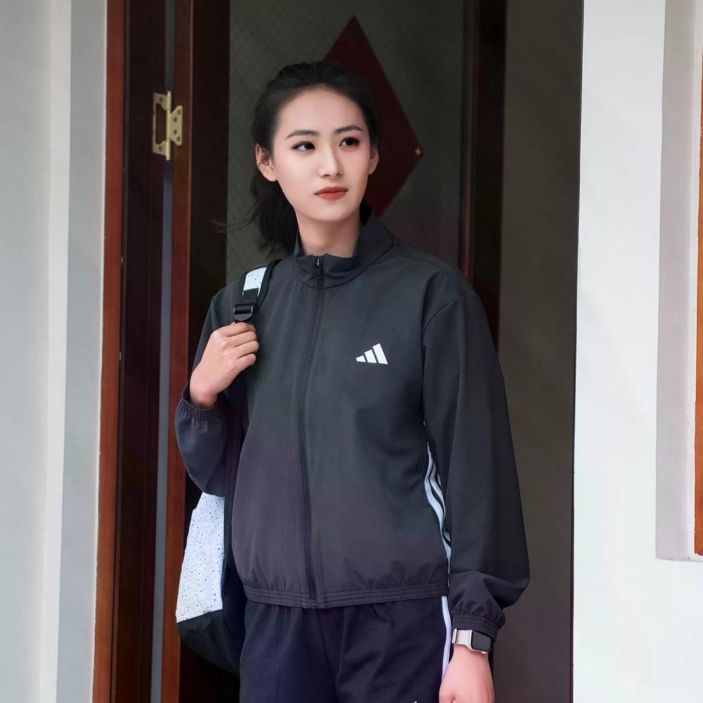 adidas Sport Performance Comfortable Durable Breathable Windproof Jacket Women Jacket Black JD6539
