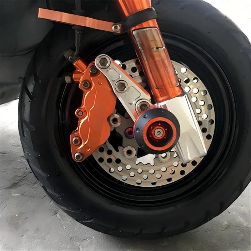 2Pcs Universal Motorcycle Wheel Protection Crash Pad Motorbike Crash Protectors Alloy Motocross Falling Front Fork Slider Cups