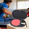 Ruilicase Table Tennis Racket Compatible with DIY Protective Storage Case can only hold the Case, Single, Stickers, Case, (Case only, racket) (Black)