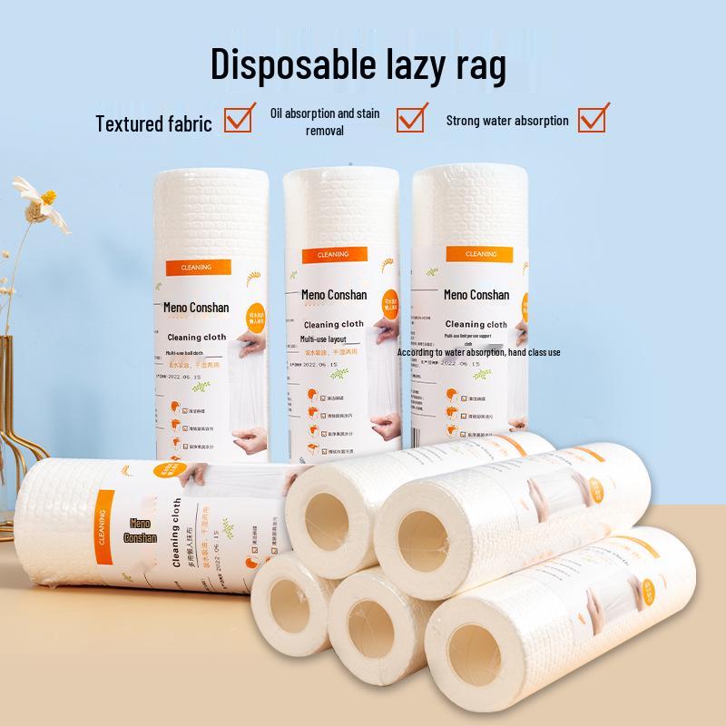 Thickened Dual-Use Dishcloth: Water & Oil Absorbent Disposable Kitchen Rags
