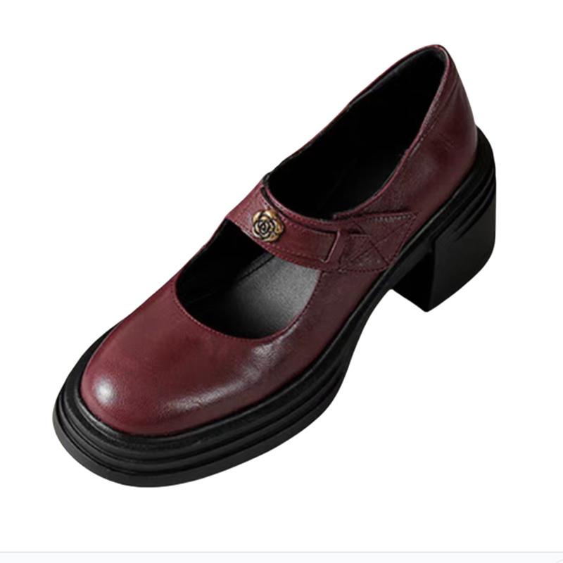 Fashion High Heels Mary Jance Women Shoes Chunky Fashion Dress Shoes Elegant Woman Pumps 2025 Summer Luxury Party Sandalias De Mujer