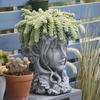 Creative Venus Sculpture Planter: European-Style Goddess Head for Garden, Courtyard, or Balcony Décor