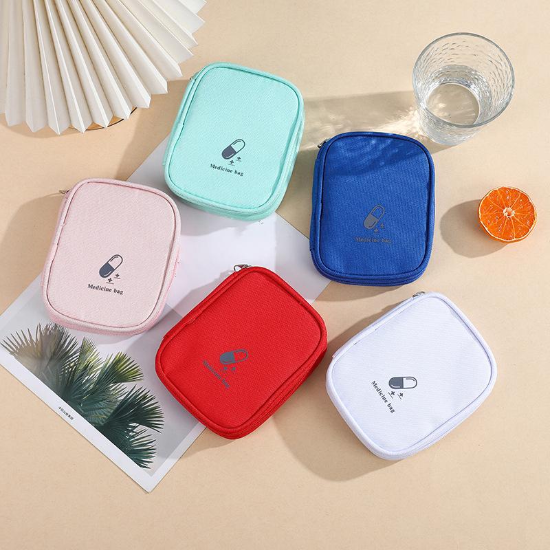 First Aid Storage Bag Portable Medicine Kit Box for School Dormitory Office and Family Emergency Use