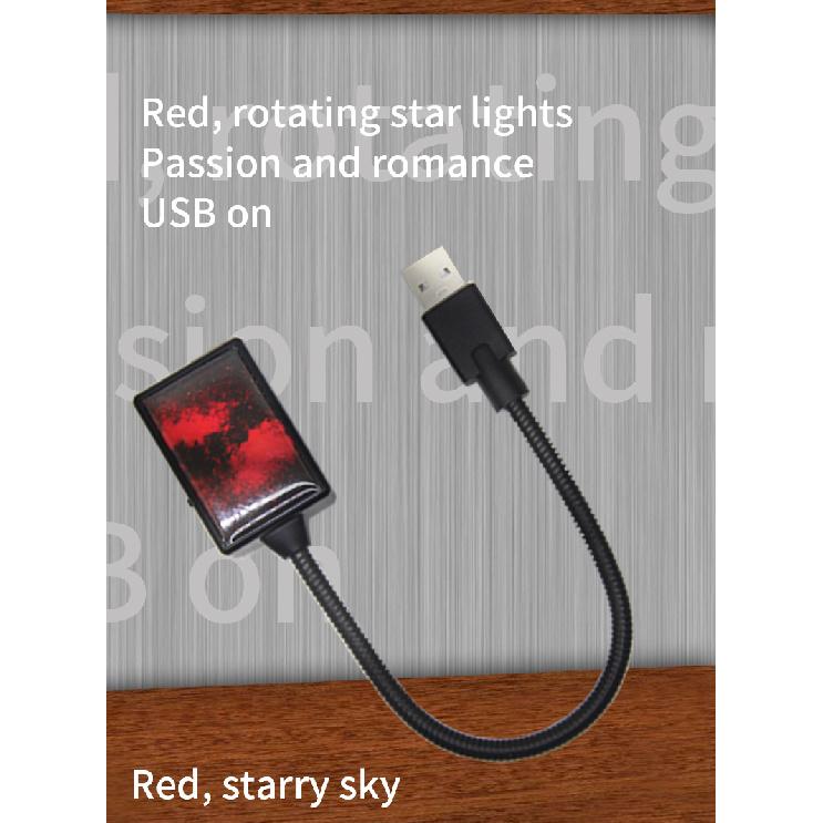Auto USB starry sky car roof star decoration light ambient light music Rhythm control car interior led starry light for car Neon Lights 4