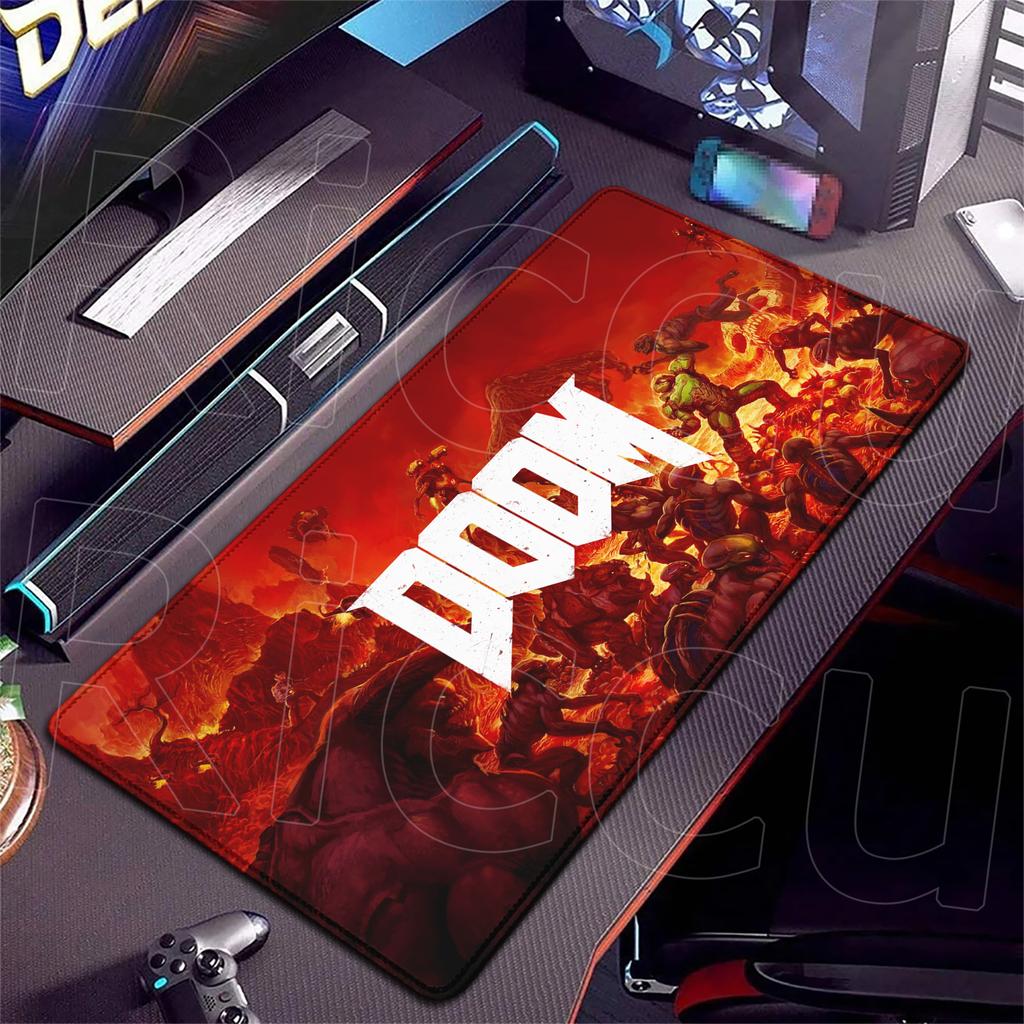 PC-Zubehör 400x900mm Schreibtischmatte Beliebte Spiele D-Doom Mauspads Großes Gaming-Mauspad LockEdge Computer Tastatur Tisch Schreibtischmatte