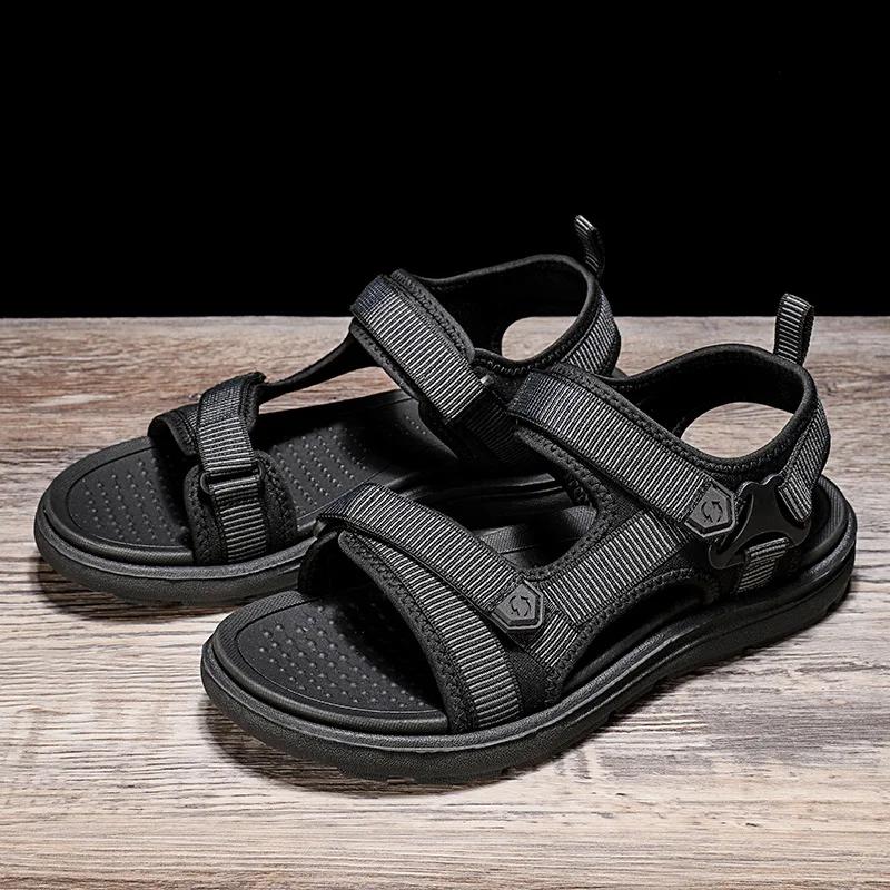 Mode Sommer Mode Koreanisch Groß Herren Erwachsene Sandalen Outdoor Freizeit Vielseitig Trendig Leicht Atmungsaktiv Langlebig Strandsandalen