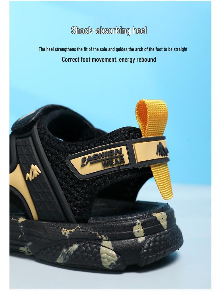 Summer Non-Slip Beach Sandals for Boys with Soft Soles - Children's Sizes