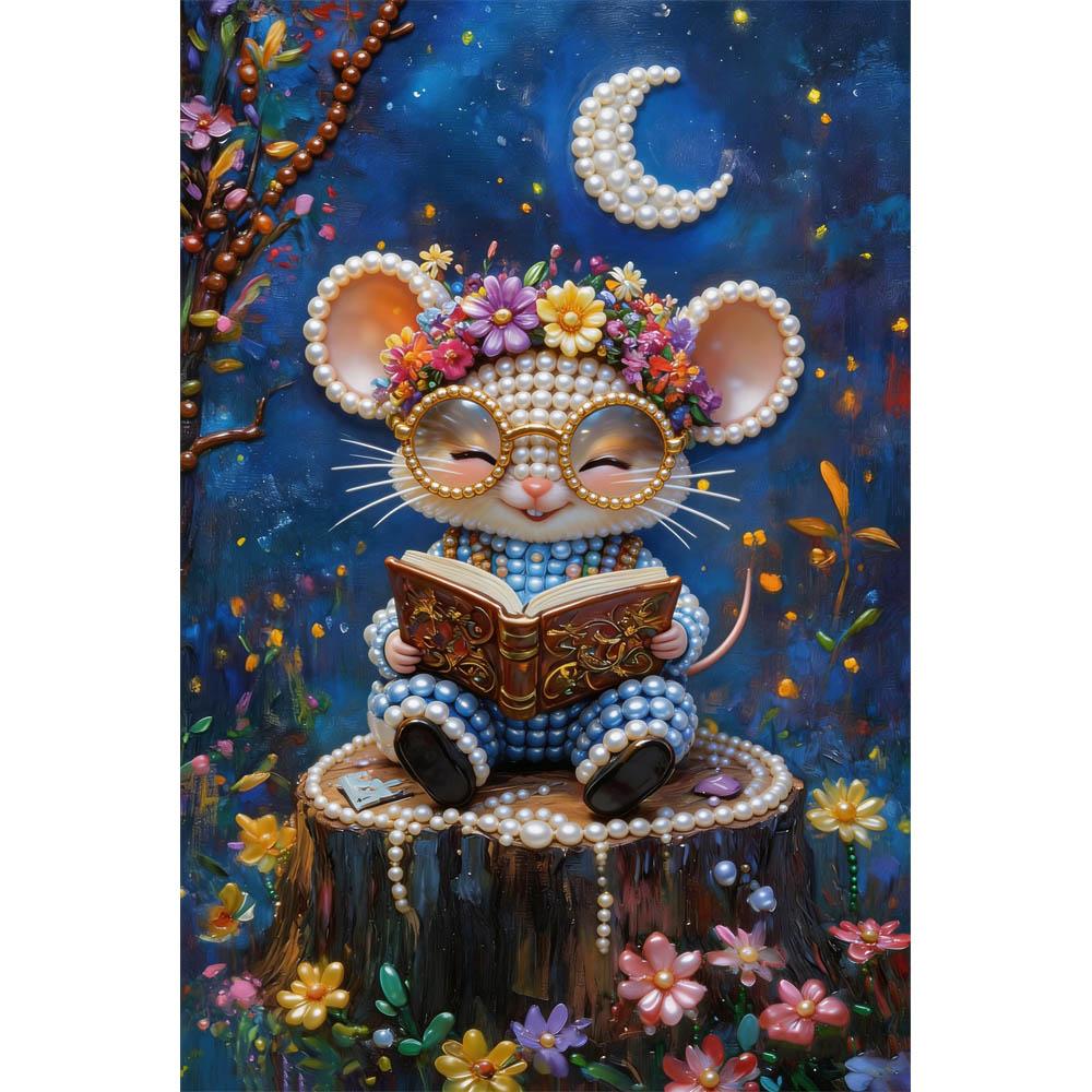 

Unique DIY Pearl Gem Painting Kit 30x40cm Knowledge Changes Destiny Frameless Art Perfect Handmade Gift for Adults Home Wall Decor for Any Occasion 30x40cm